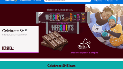 Hershey's 'Celebrate She' Walmart Showcase